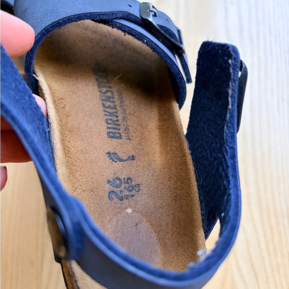 Kids Birkenstocks Sandals size 26/US9/9.5 Navy - Picture 5 of 6